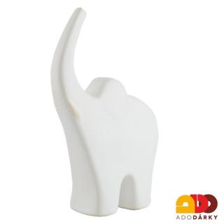 Porcelánový slon 13 cm (Soška porcelánového slona)