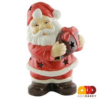 Santa Clause na svíčku 31 cm (Soška Santy Clause na svíčku)