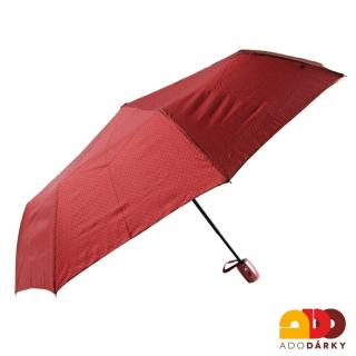 Skládací dámský deštník červený (U06)