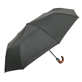Skládací deštník černý poloautomatický (U-96 Deštník pro pány)