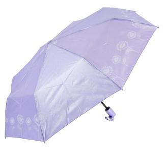 Skládací deštník fialový s květy (fialový skládací deštník U31)
