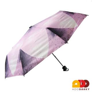 Skládací deštník  růžový (U-09)