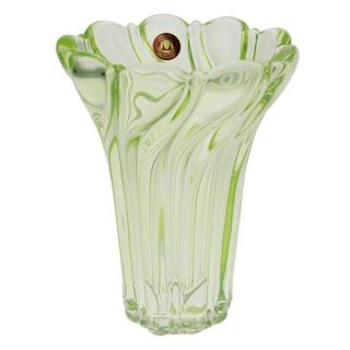 Skleněná váza Tulip zelená 20 cm (Váza Walther Glass)