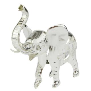 Slon Preciosa stříbřený (Figurka slona s pravým stříbrem)
