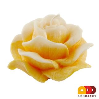Svíčka růže květinová vůně Ø 12 cm (Květ růže z vosku)