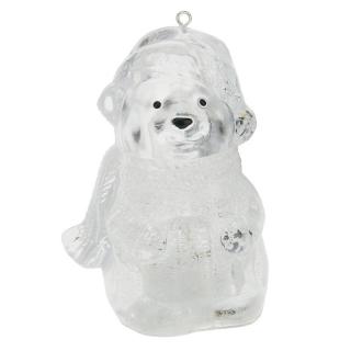 Svítící LED Medvídek 8,5 cm (Klíčenka medvěd)