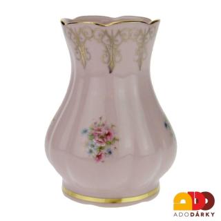 Váza růžový porcelán 10 cm (Váza z českého porcelánu)