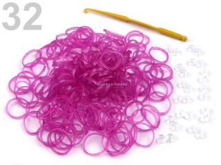 Loom bands gumičky č.32 - růžovofialová