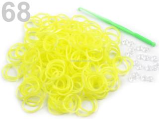 Loom bands gumičky č.68 - žlutá neon