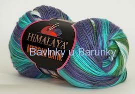 Mercan Batik 59508 - fialovomodrozelený melír