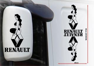 Samolepka na zrcátka RENAULT Girl 28 - pár