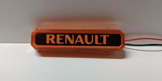 Světelný nápis RENAULT - oranžový