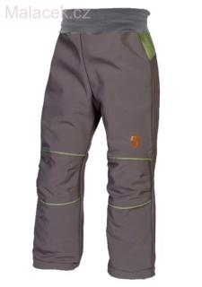 Chlapecké softshellové kalhoty – tmavě šedo-zelené