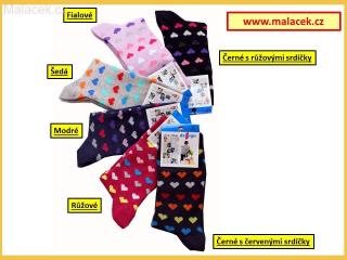 Dětské ponožky srdíčka, DEKL72