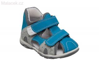 Dětské sandále SANTÉ N/810/301/80/15, barva tyrkysově modrá
