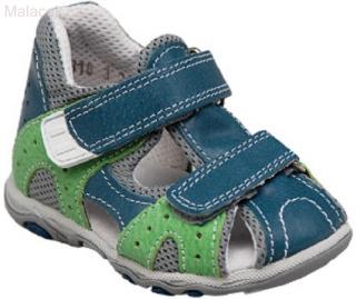 Dětské sandále SANTÉ N/810/301/85/90, barva modro-zelené