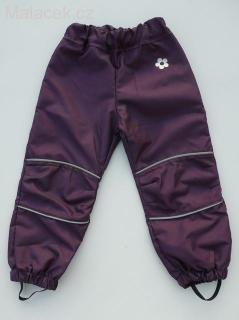 Dětské šusťákové kalhoty – fialová