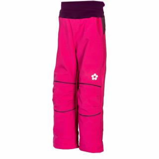 Dívčí softshellové kalhoty – fuchsiovo-fialové