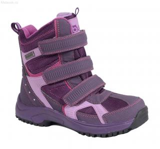 Zimní boty s membránou BUGGA, barva fialová