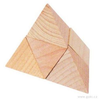 Dřevěný hlavolam - Pyramida