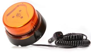 Maják magnetický LED oranžový WAS W112, kabel 3m, autozástrčka (Maják magnetický LED oranžový WAS W112, kabel 3m, autozástrčka)
