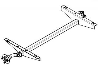 Náprava KNOTT VG7L, b=1200 mm/c=1580 mm, 100x4 STEMA