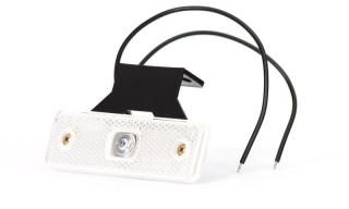 Svítilna přední obrysová LED WAS 219Zw44, 12-24V, s odrazkou, na držáku (Svítilna přední obrysová LED WAS 219Zw44, 12-24V, s odrazkou, na držáku)