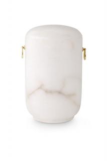 Urna alabastrová bílá (Pohřební urna)