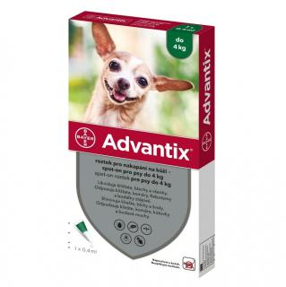 Advantix spot-on 1*0.4ml do 4kg