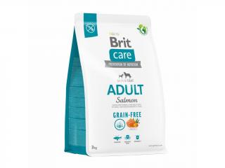 BRIT CARE Adult Salmon 3kg (Bezobilná receptura LOSOS s BRAMBOREM pro dospělé psy malých a středních plemen)