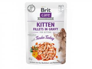 Brit Care Cat Kitten Fillets in Gravy with Tender Turkey 85g