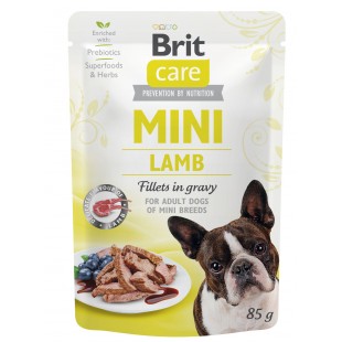 Brit Care MINI Dog Lamb fillets in gravy 85g (Kapsička pro dospělé psy malých plemen s jehněčm)