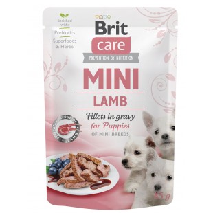 Brit Care MINI Dog Puppy Lamb fillets in gravy 85g (Kapsička pro štěňata)