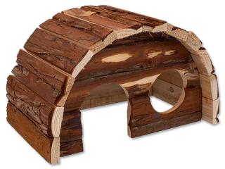 Domek SMALL ANIMAL Hobit dřevěný 25x16x15 cm
