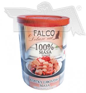 FALCO cat konzerva kostky libového masa 400g