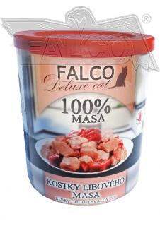 FALCO cat konzerva kostky libového masa 800g