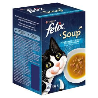 Felix soup 6x48g polévka - treska, tuňák, platýs