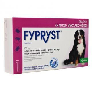 Fypryst spot-on dog XL 4,02ml nad 40 kg