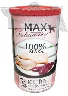 MAX konzerva kuře s ledvinkami 1200g