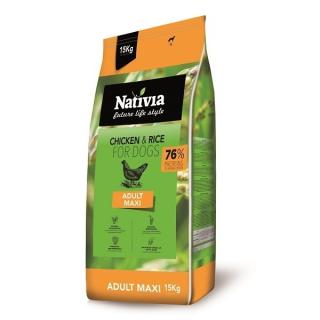 Nativia Adult Maxi 15kg (Kompletní krmivo pro psy velkých a obřích plemen)