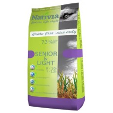 Nativia SeniorLight 3kg (Kompletní krmivo pro starší psy všech plemen, psy s nižší aktivitou, sklonem k obezitě)