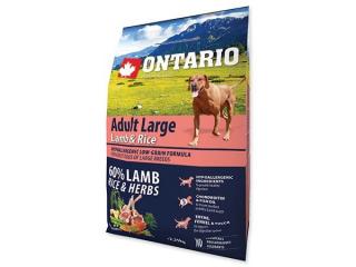 ONTARIO Adult Large Lamb  Rice 2.25kg (Superprémiové krmivo s jehněčím masem, krůtím masem a rýží pro dospělé psy velkých plemen)