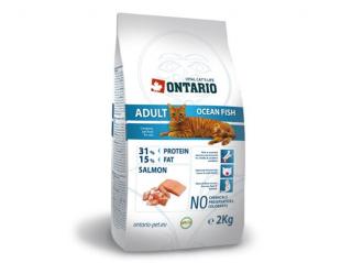 ONTARIO Cat Adult Ocean fish 2kg (Superprémiové krmivo pro dospělé kočky s vysokým obsahem lososa)