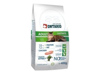ONTARIO Cat Castrate 400g (Superprémiové krmivo pro kastrované nebo sterilizované kočky)