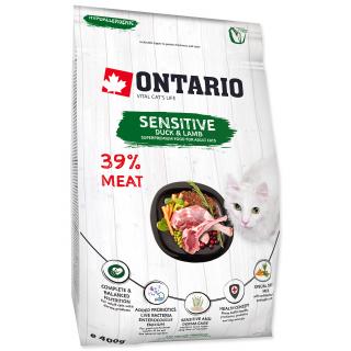 ONTARIO Cat Sensitive / Derma (0,4kg)