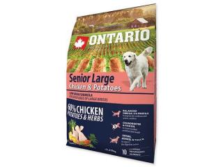 ONTARIO Senior Large Chicken  Potatoes 2.25kg (Superprémiové krmivo s kuřecím masem, bramborami a bylinkami pro seniory velkých plemen)