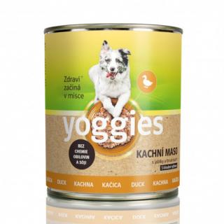 Yoggies konzerva Kachní maso s brusinkami a kloubní výživou 800g