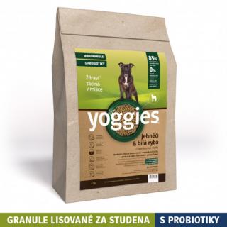 Yoggies Minigranule Jehněčí + Bílá ryba 2kg