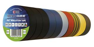 Izolační lepící páska PVC 15mm / 10m barevný mix