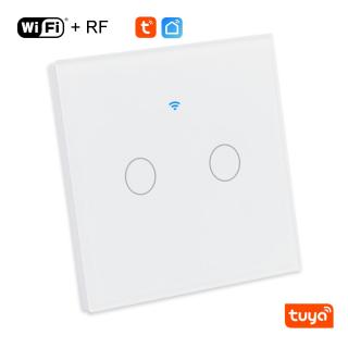 Dvoutlačítkový WiFi+RF vypínač - Tuya (Dvoutlačítkový vypínač osvětlení ovládaný pomocí WiFi)
